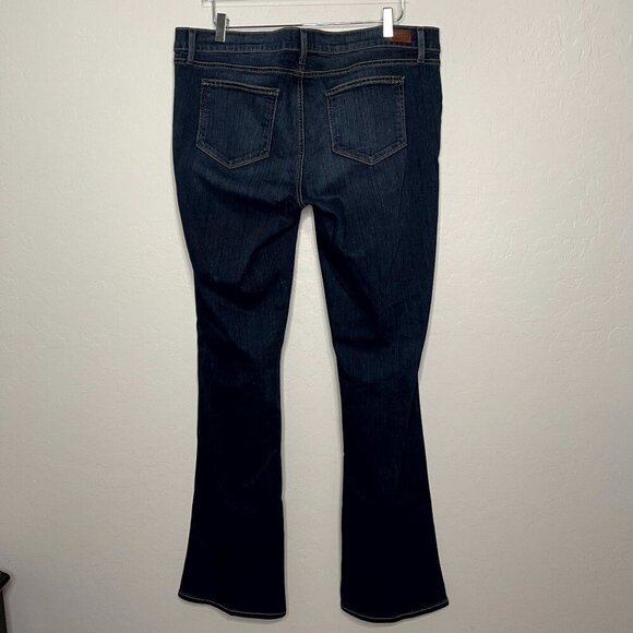 Paige Manhattan Slim Bot Cut Dark Maternity Jeans NWT Size 34 #72 - Picture 12 of 12